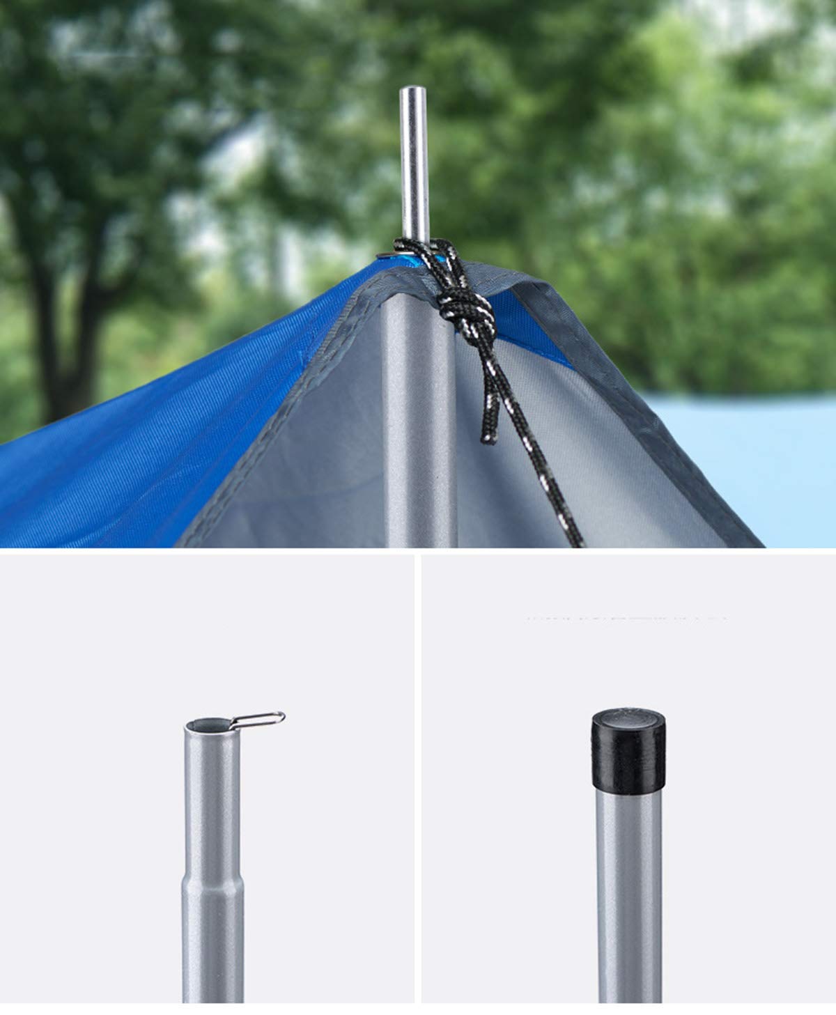 Amazon | Tentock 鉄製 テントポール タープポール 分割式 耐久